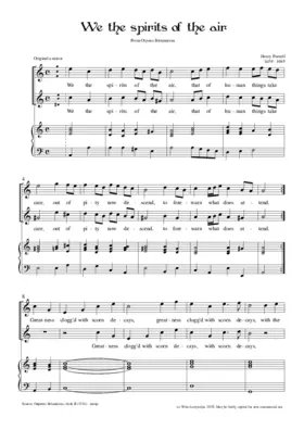 We the spirits of the air, Z 630/17b