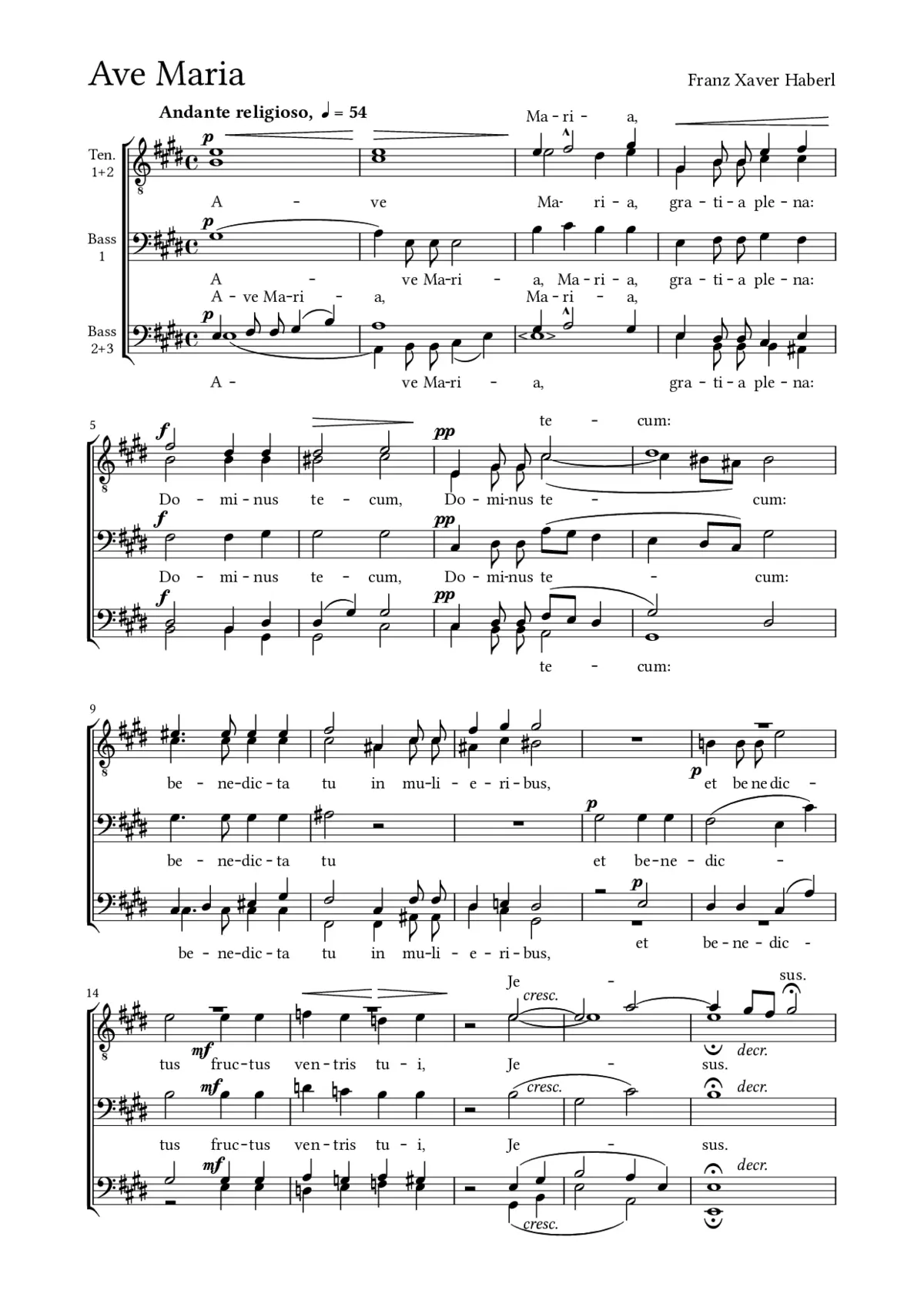 Ave Maria - Page 1