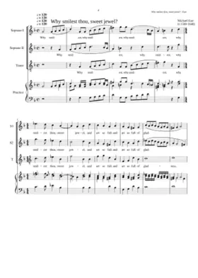 Why smilest thou sweet jewel?