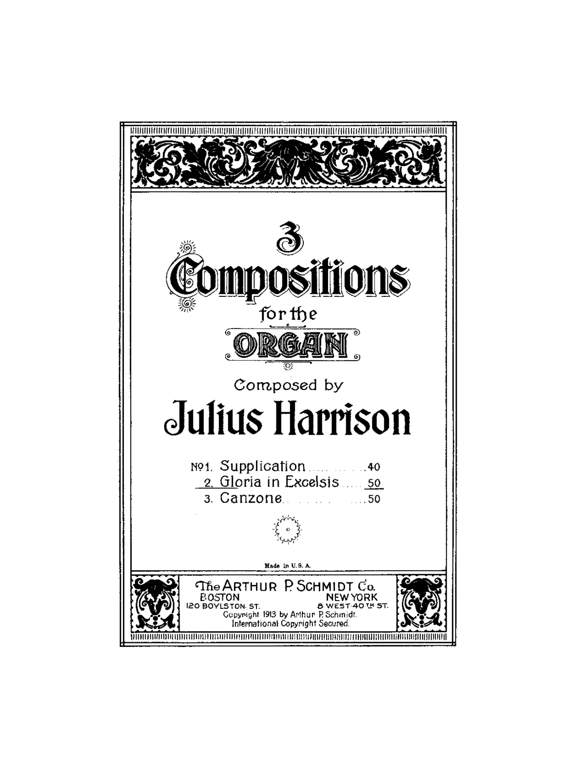 3 Compositions for the Organ - Page 1