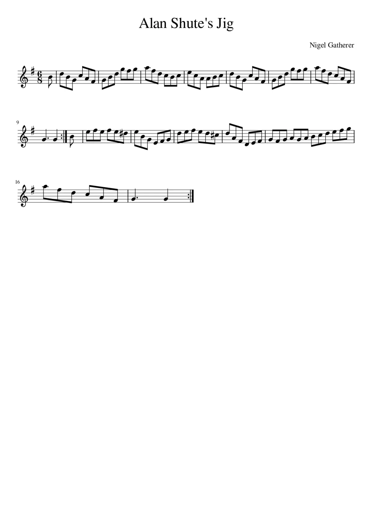 Alan Shute's Jig - Page 1
