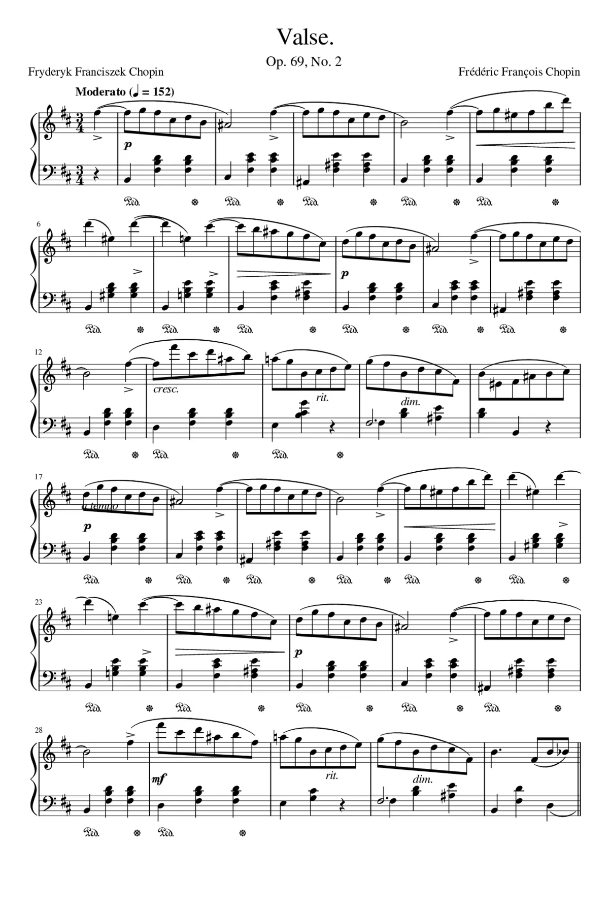Waltzes Op.69 - Page 1