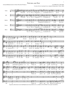 Tirsi mio, caro Tirsi