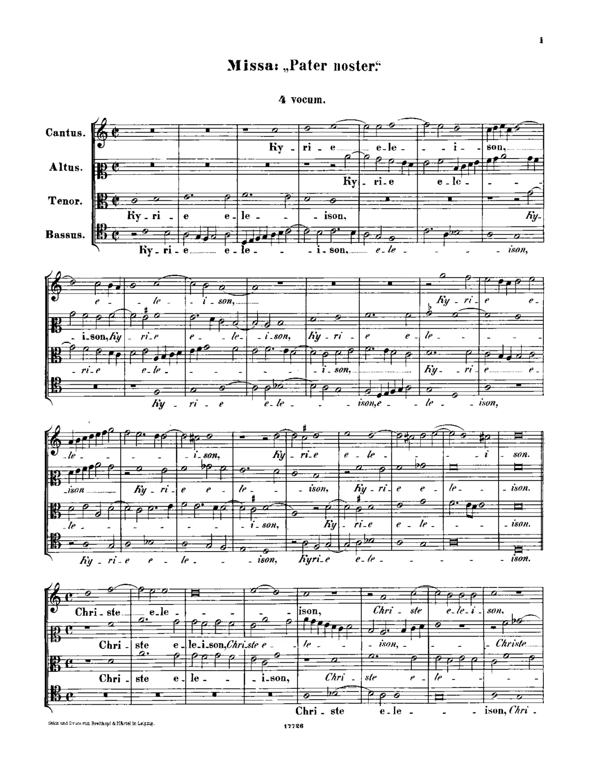 Missa Pater noster - Page 1
