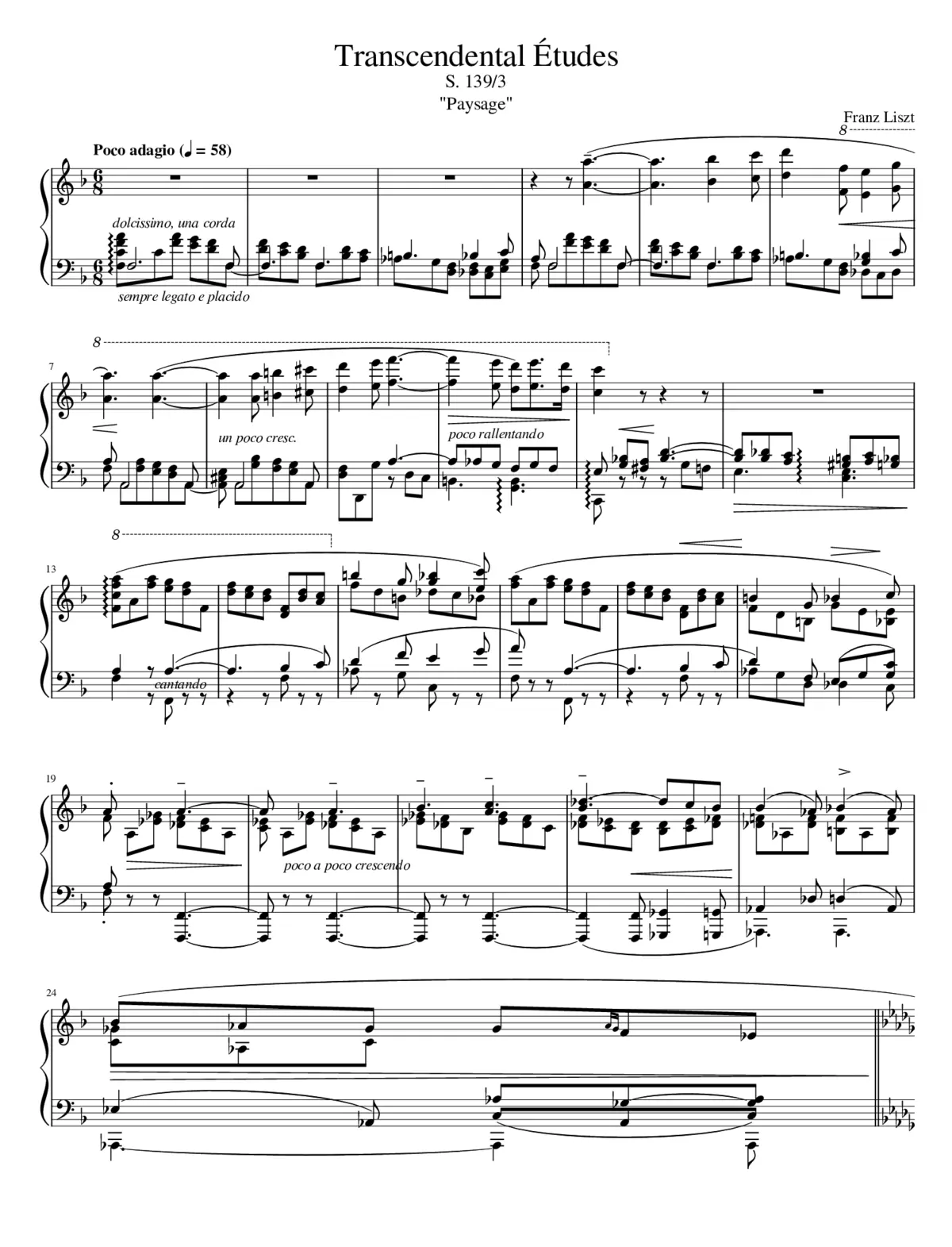 Études d'exécution transcendante S.139 - Page 1