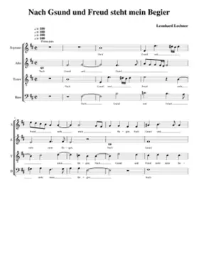 Nach Gsund und Freud steht mein Begier