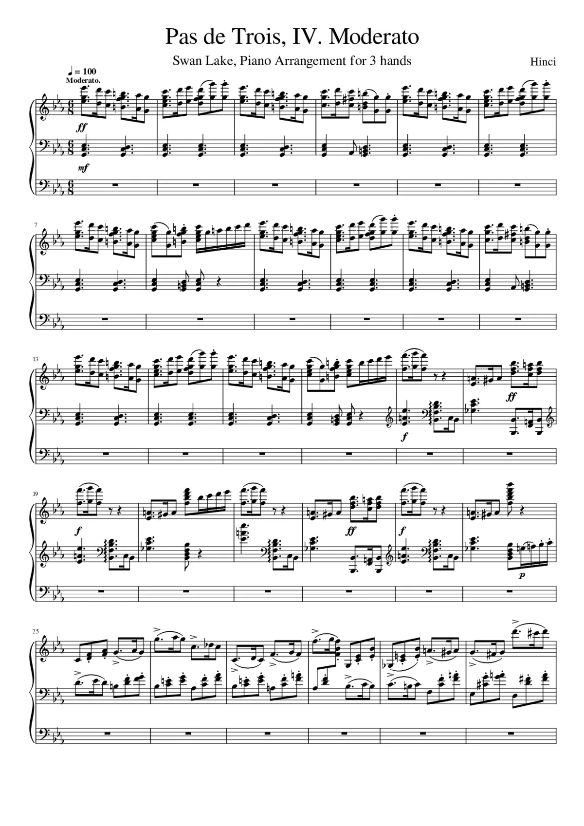 Swan Lake (ballet) Op.20 - Page 1