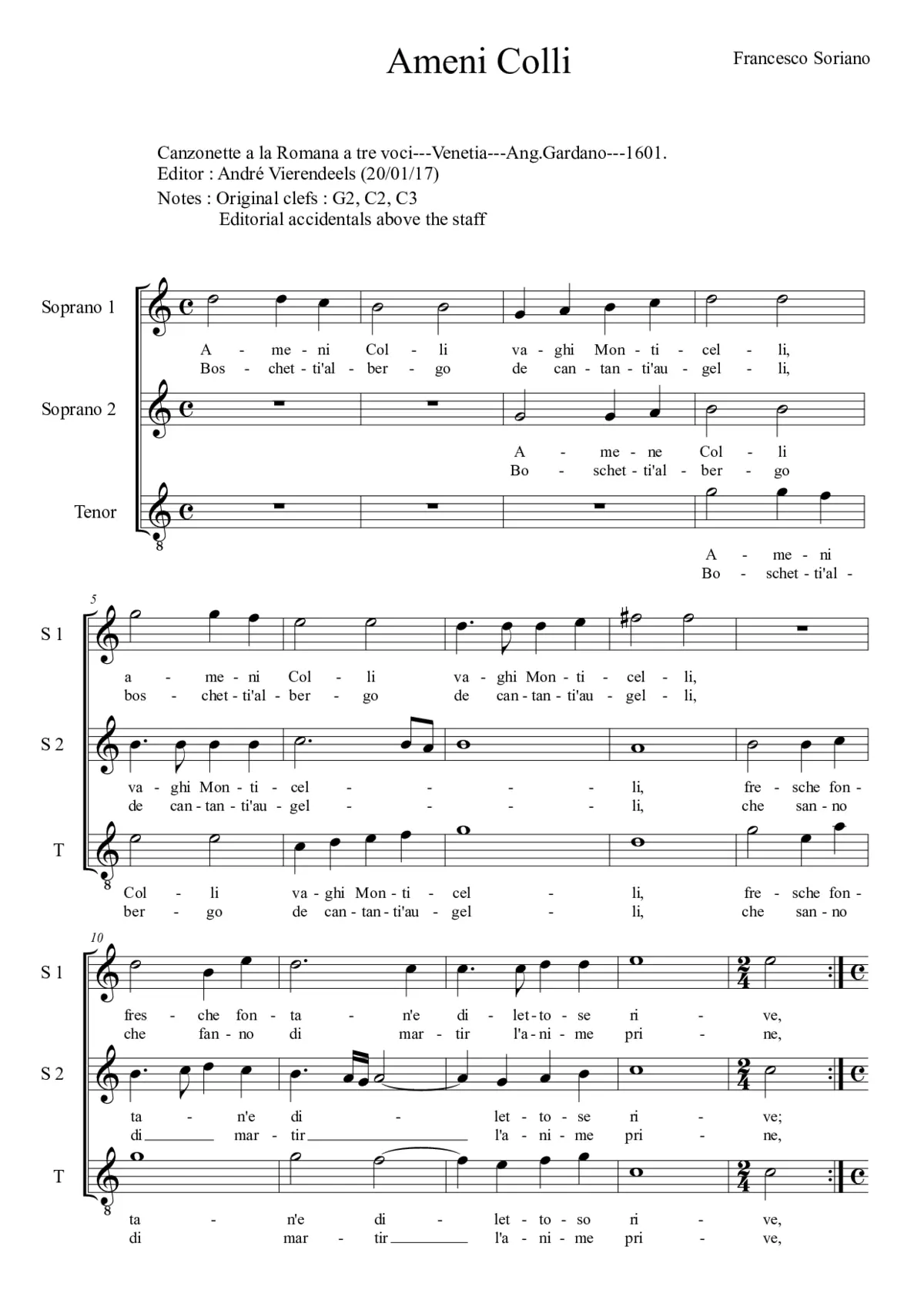 Ameni colli - Page 1