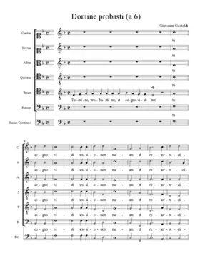 Domine probasti (a 6)