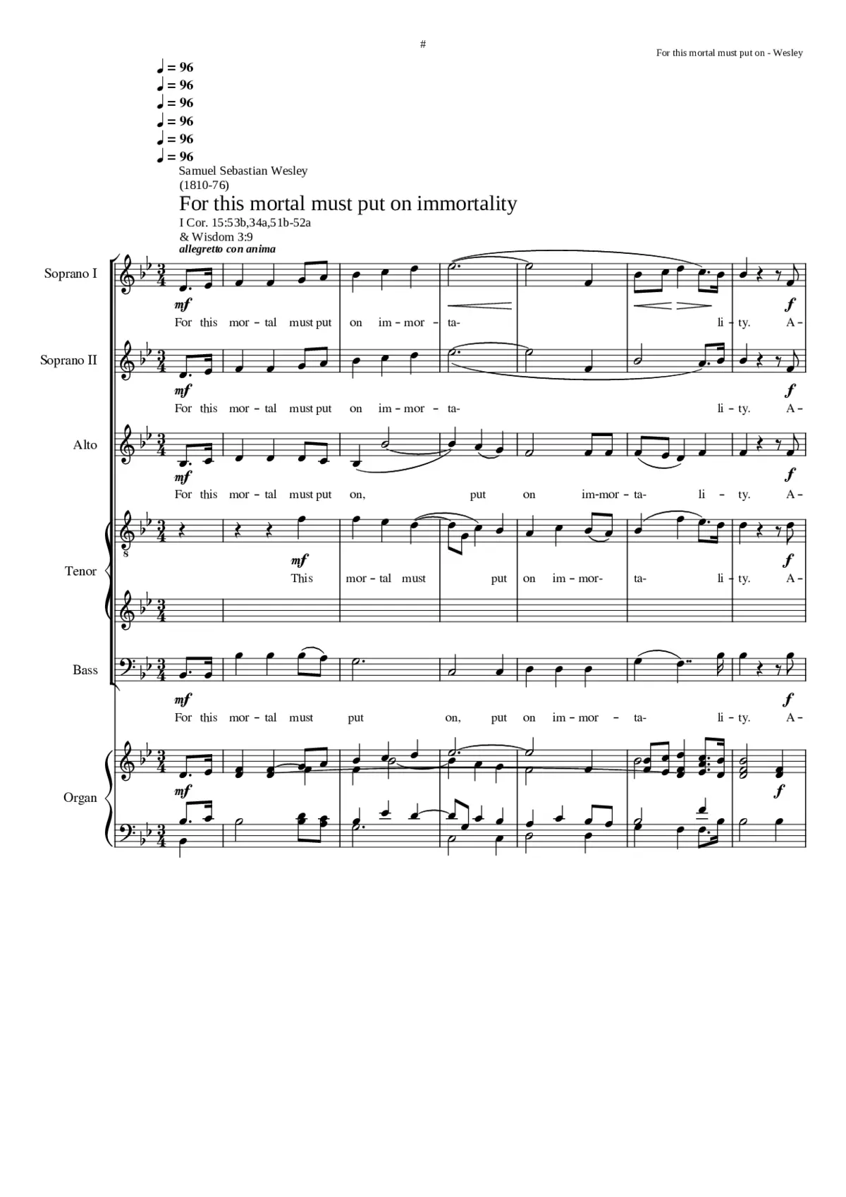 For this mortal must put on immortality - Page 1