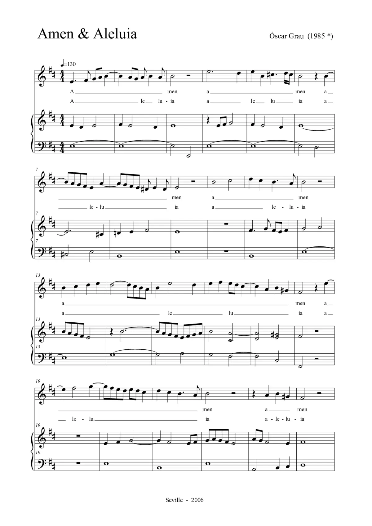Amen & Aleluia - Page 1