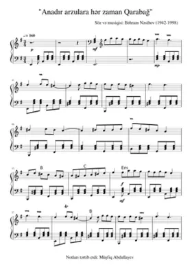 AnadÄr arzulara hÉr zaman QarabaÄ