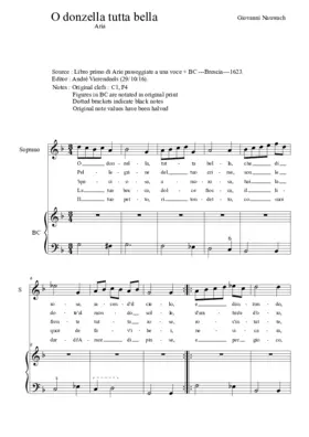 O donzella tutta bella