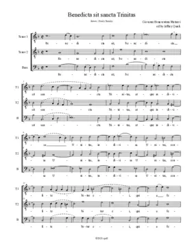 Benedicta sit sancta Trinitas