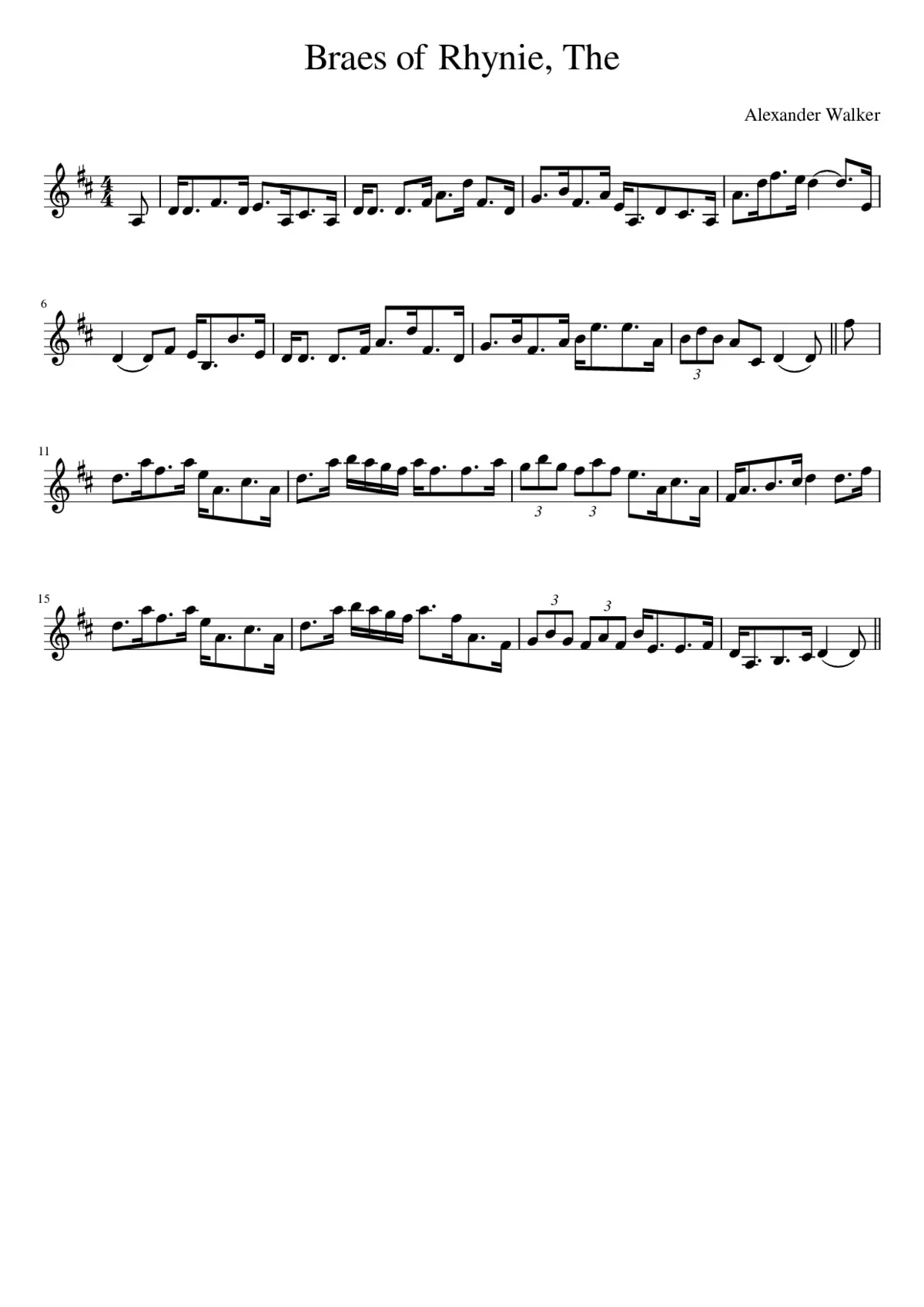 The Braes of Rhynie - Page 1