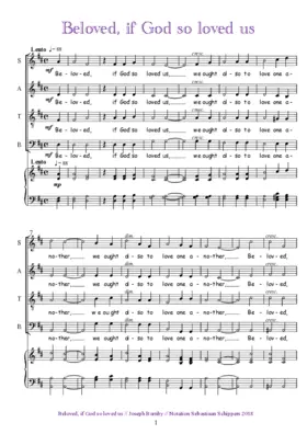 Beloved, if God so loved us