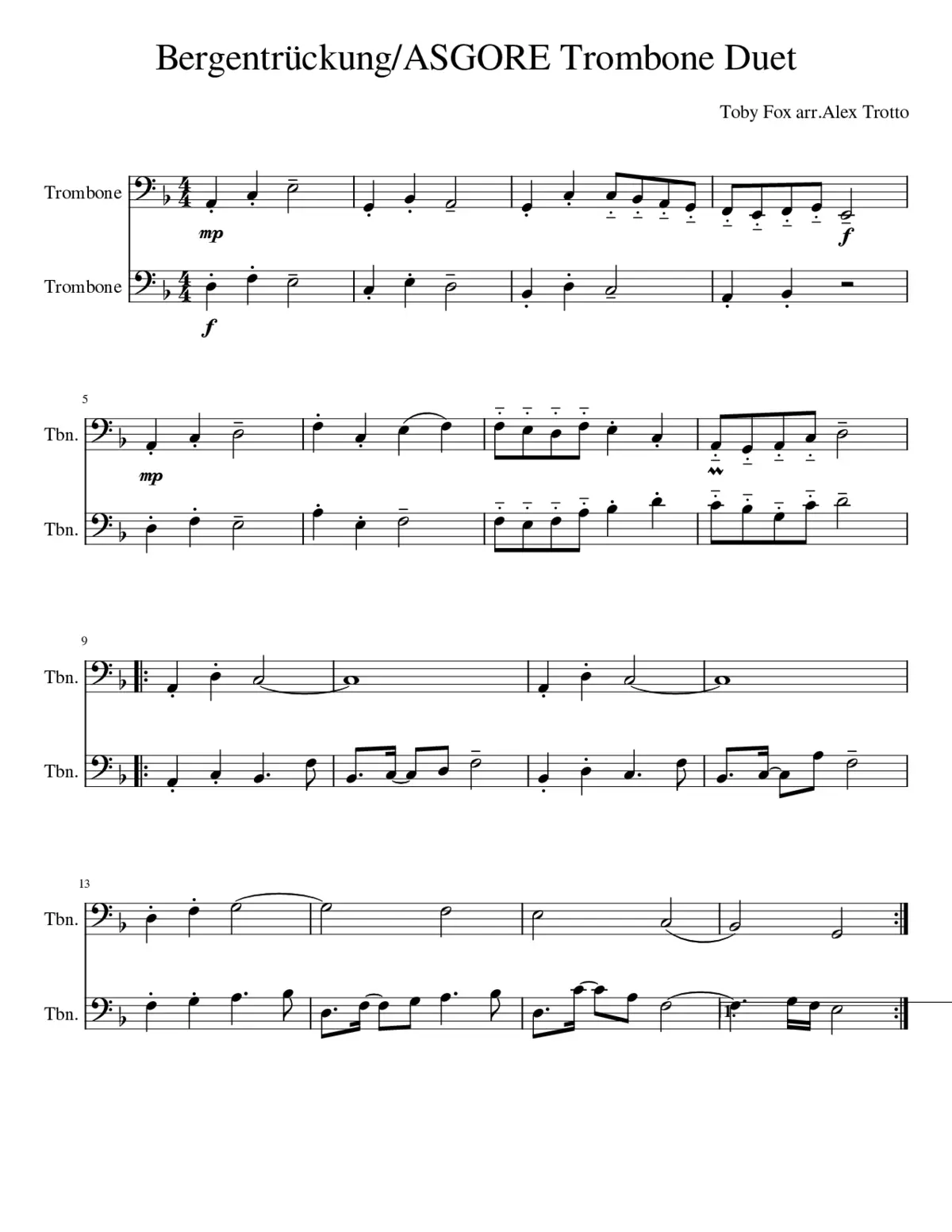 Bergentrückung/Asgore - Page 1