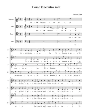 Come t'incontro sola