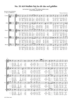 Ach Medlein fein las dir das wol gefallen