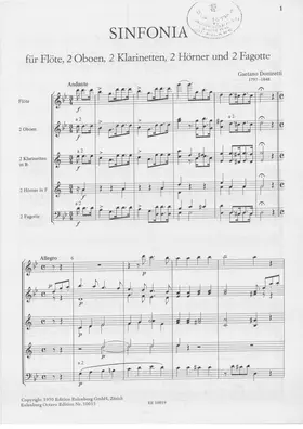 Sinfonia in Sol minore per fiati