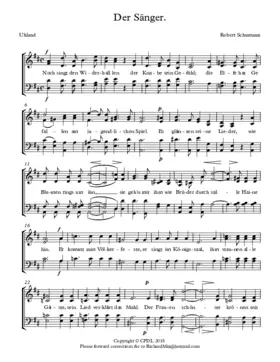 Der Sänger, Op. 145 No. 3