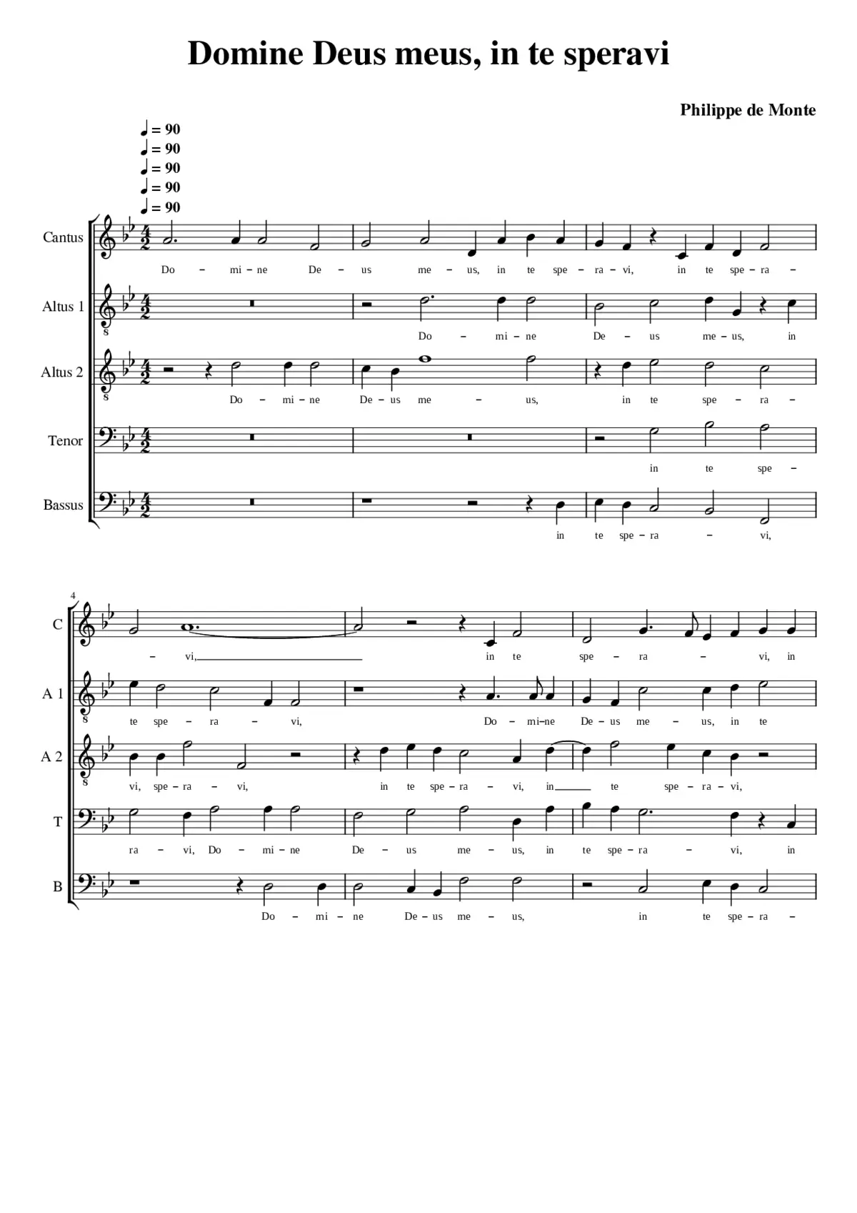 Domine Deus meus in te speravi - Page 1