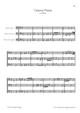 Canzon à due bassi