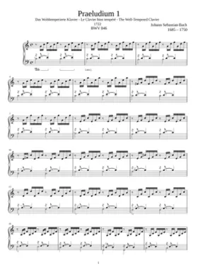 Prelude and Fugue in C major BWV 846