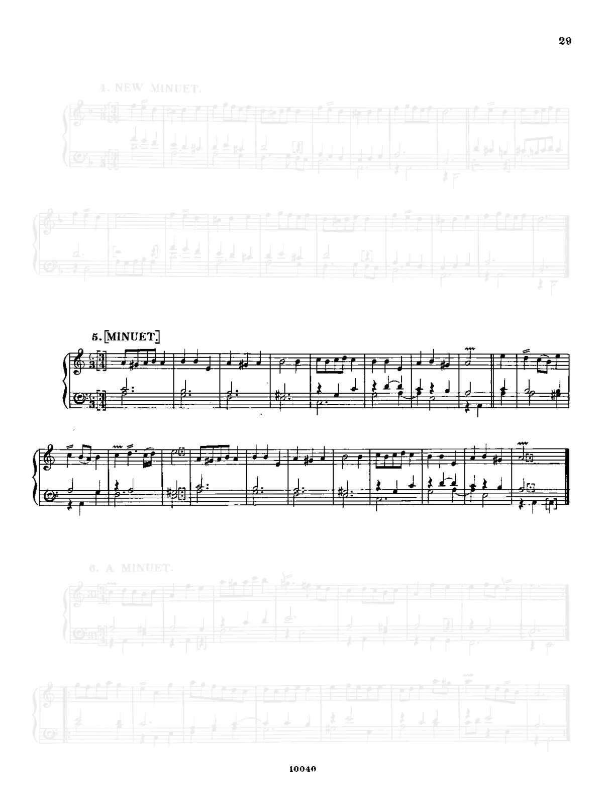 Minuet in A minor - Page 1