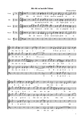 Ahi chi m'ancide l'alma