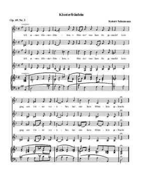 Klosterfräulein op. 69, 3