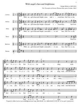 With angel's face and brightness