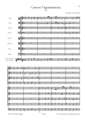 Canzon vigesimanona à 8