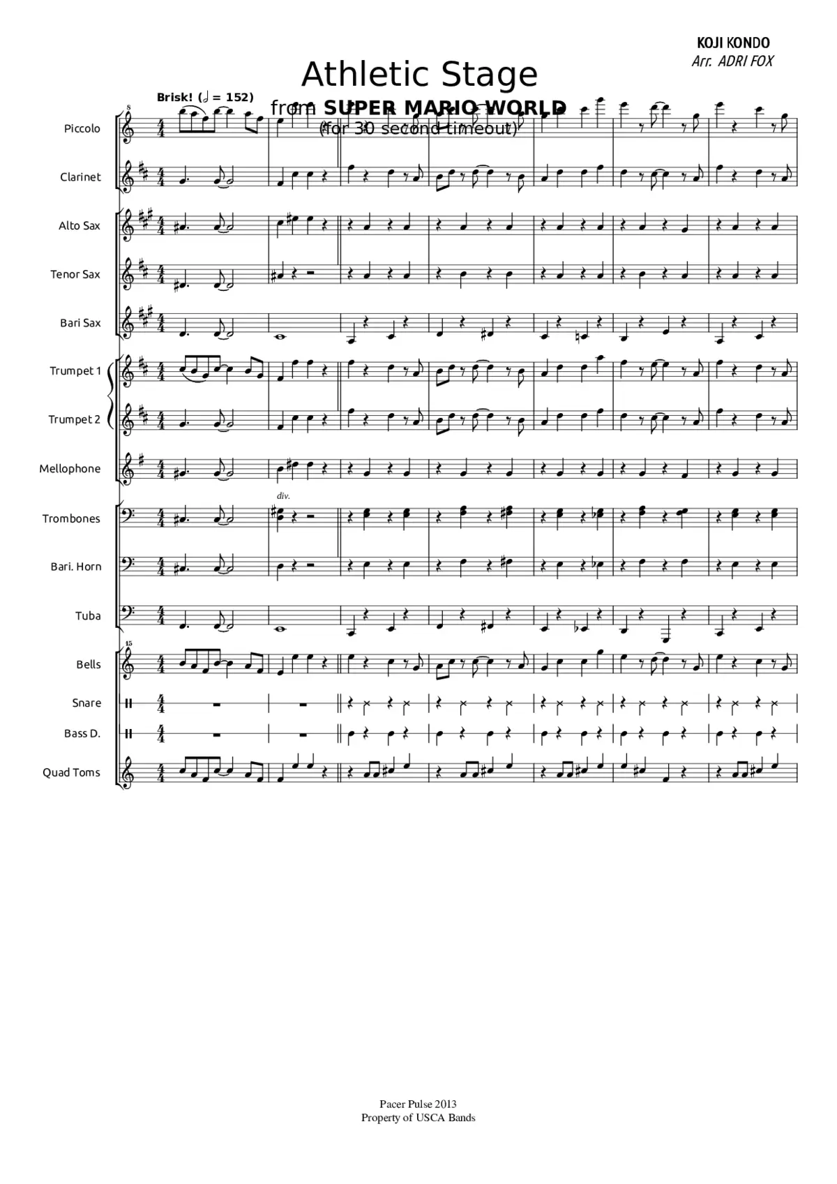 super mario world - athletic theme - Page 1