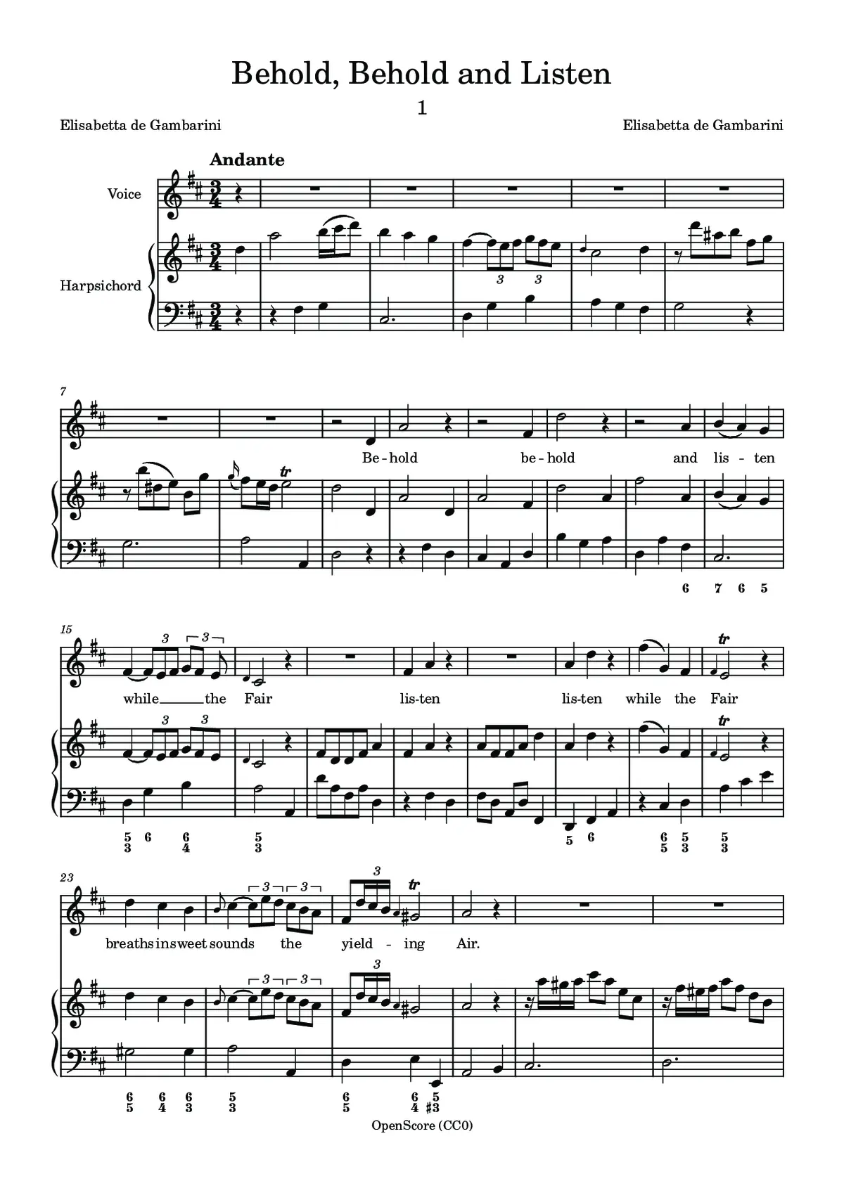 Behold, Behold and Listen - Page 1