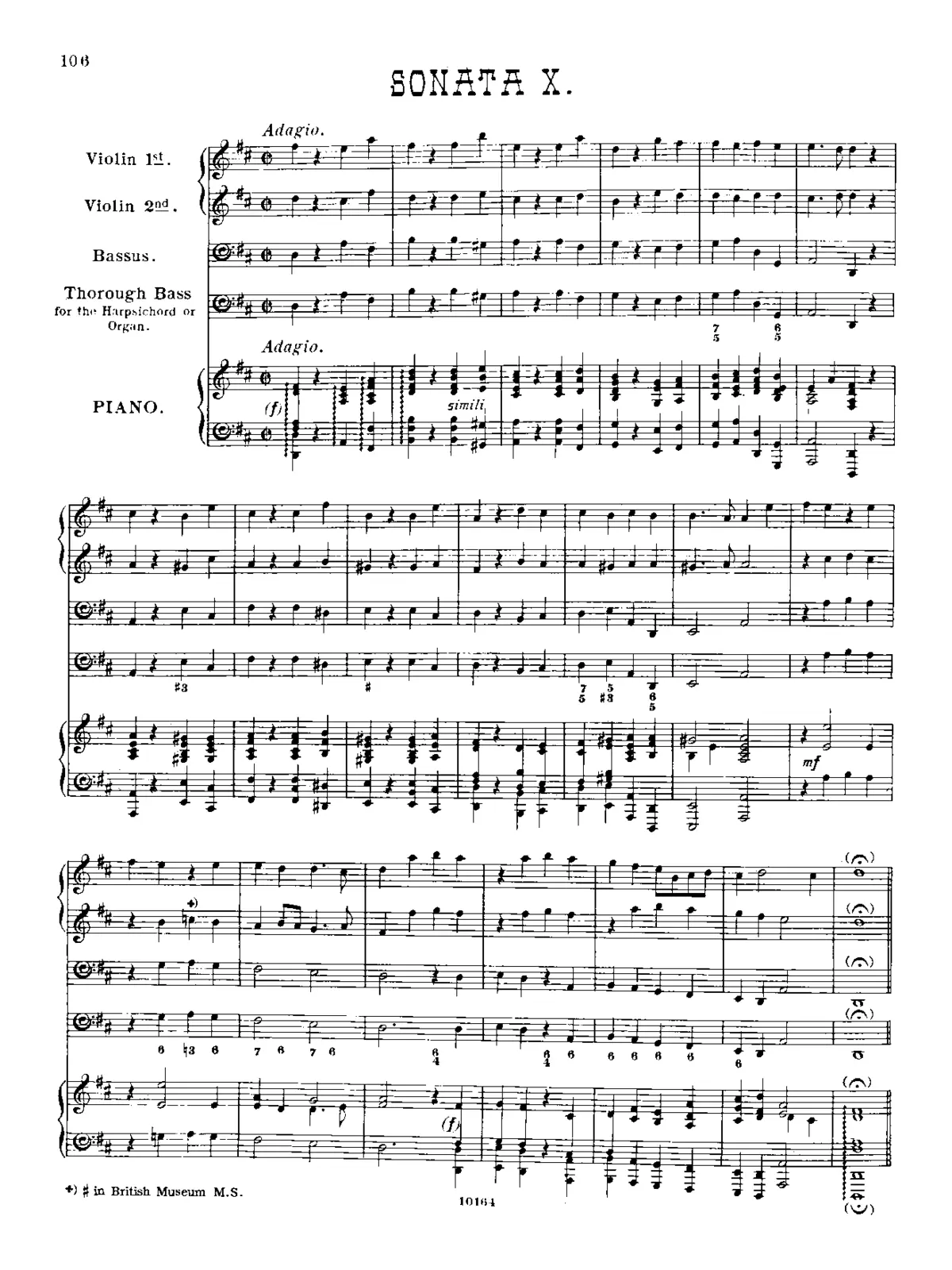 Sonata in D major - Page 1