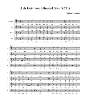 Ach Gott vom Himmel 4vv