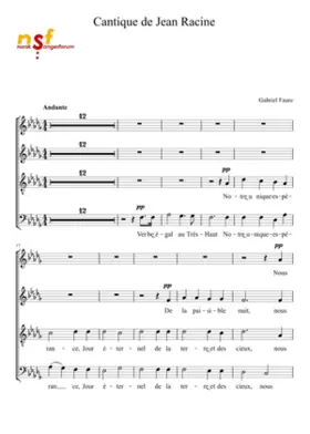 Cantique de Jean Racine Op.11