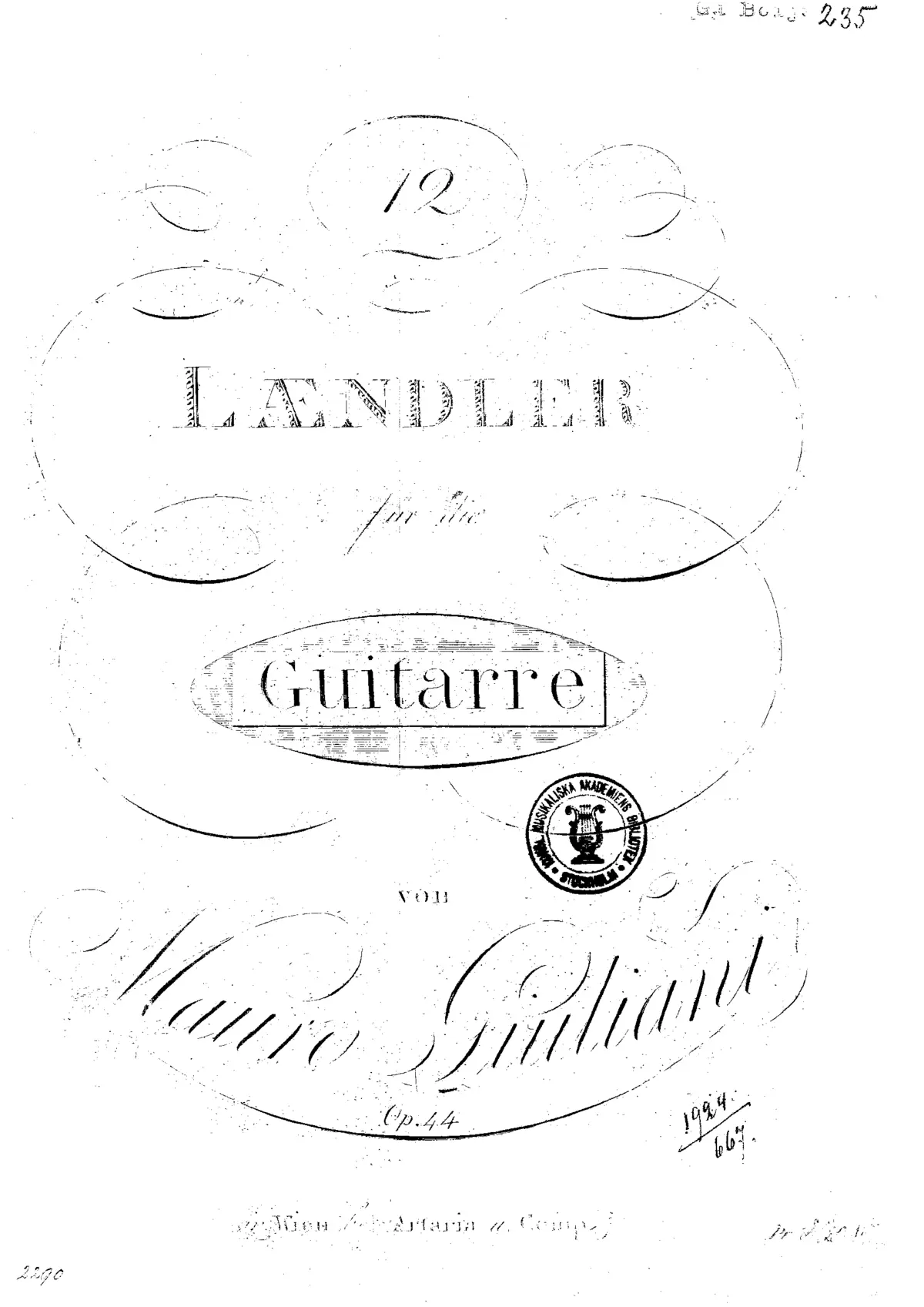 12 Ländler - Page 1