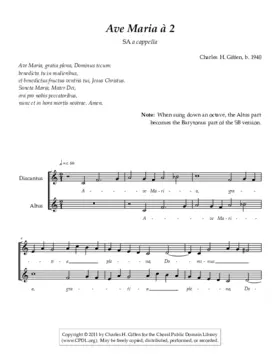 Ave Maria a 2