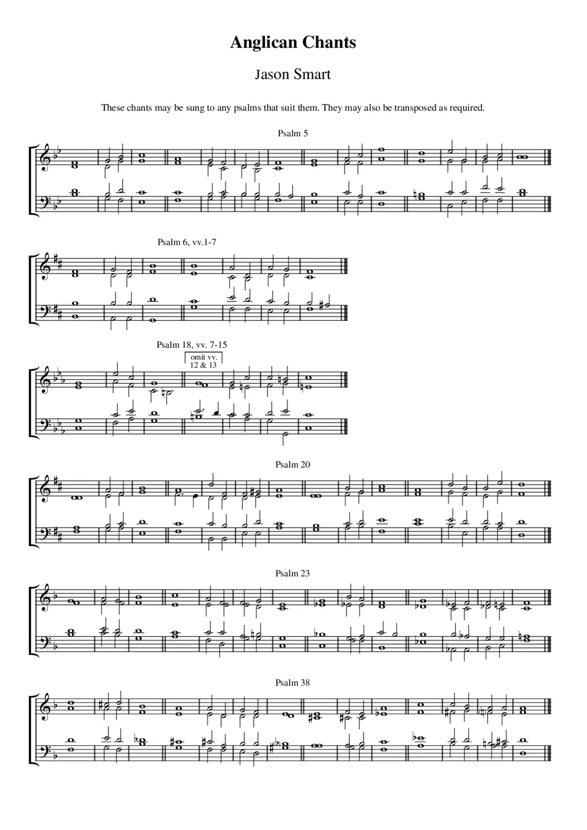 Anglican Chants - Page 1