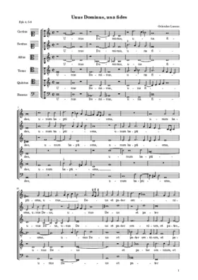 Unus Dominus, una fides