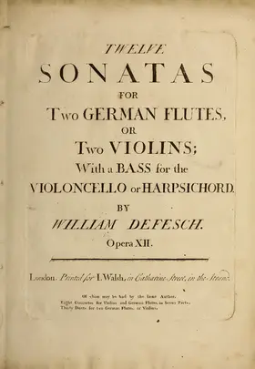 12 Trio Sonatas, Op.12