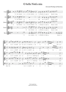 O belle ninfa mia