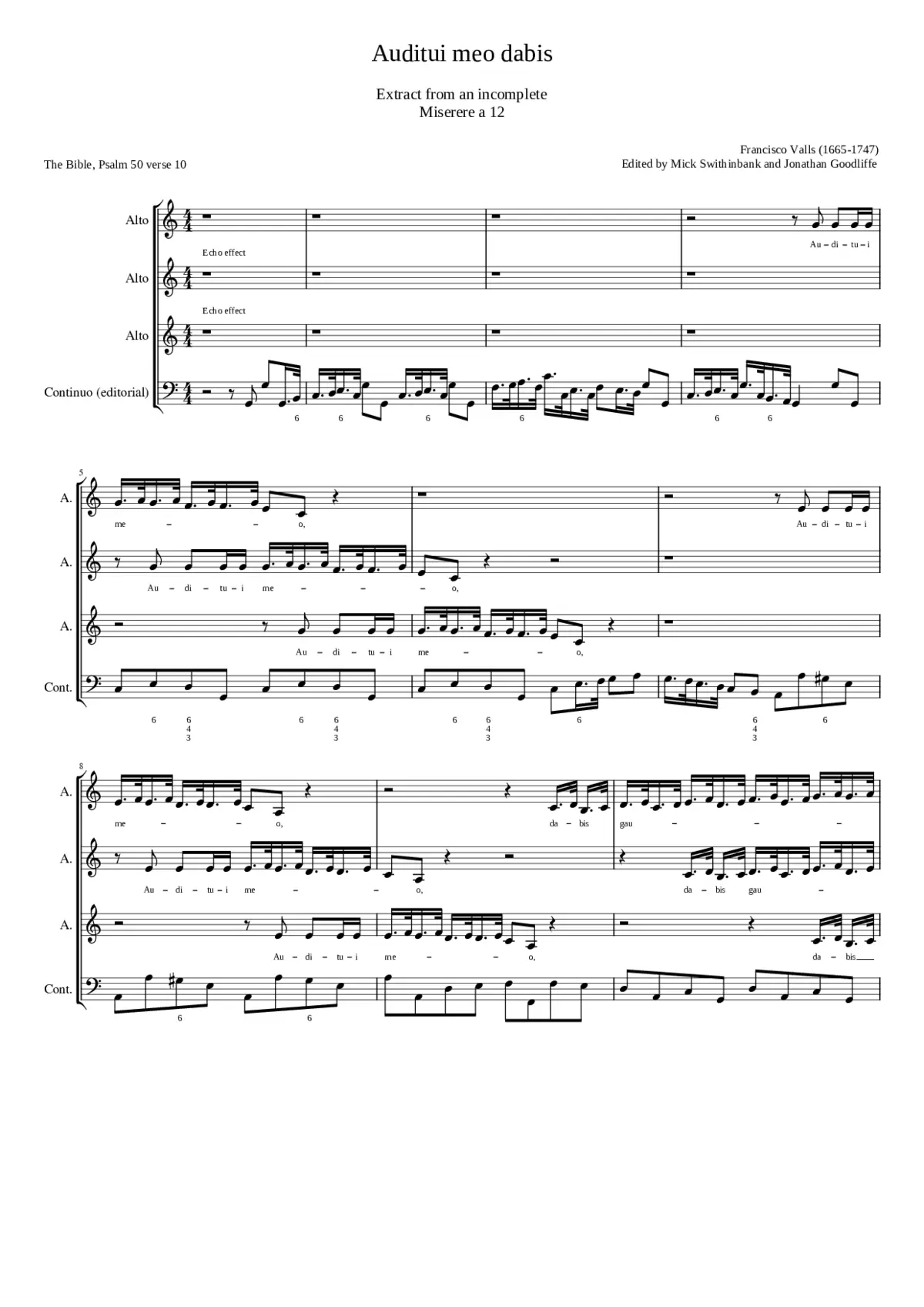 Auditui meo dabis - Page 1