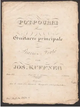 Potpourri pour Guitarre principale et Piano-Forté