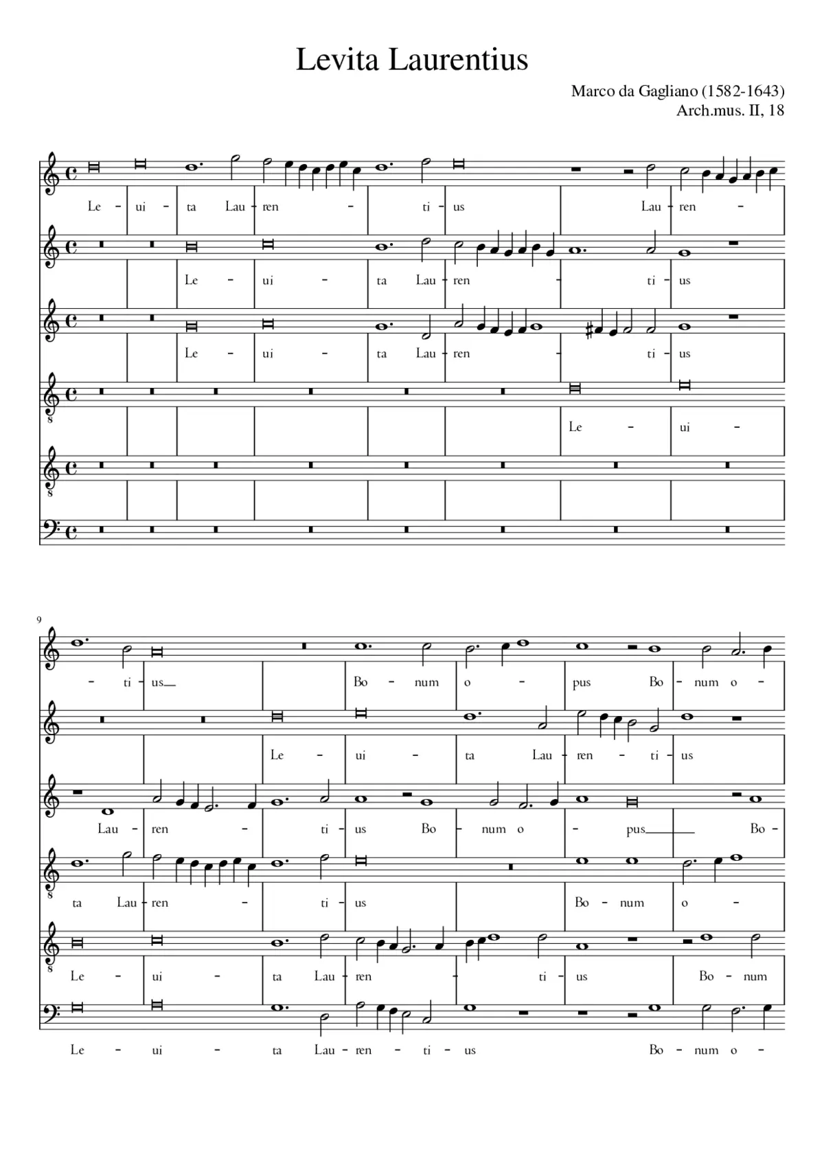 Levita Laurentius - Page 1