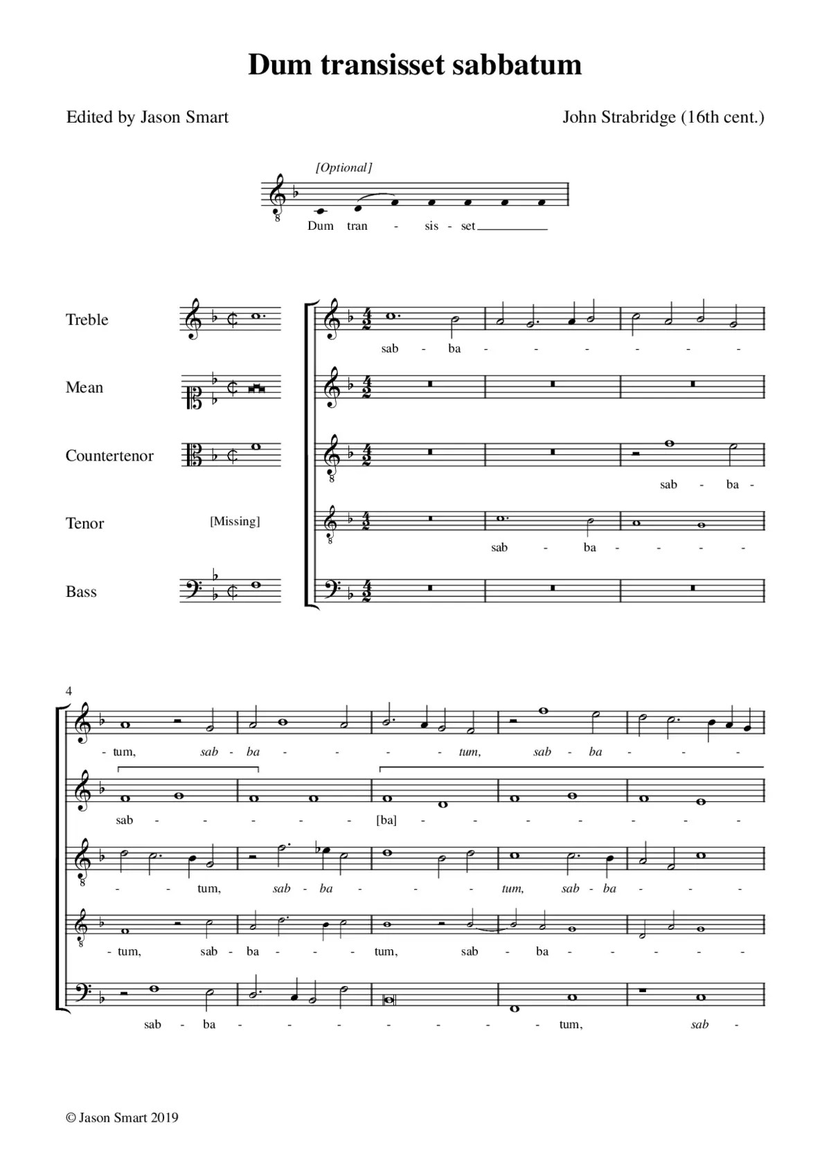 Dum transisset sabbatum - Page 1