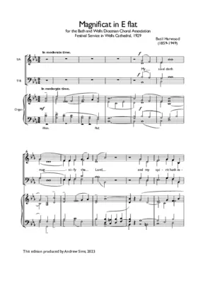 Magnificat and Nunc Dimittis in E flat