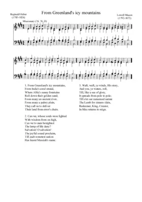 From Greenland's icy mountains